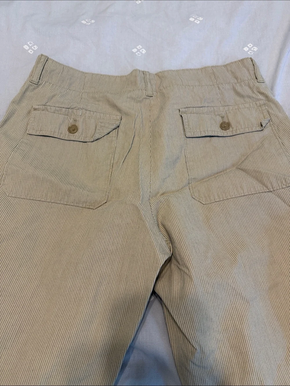Banana Republic Tan Wide-Leg Chinos